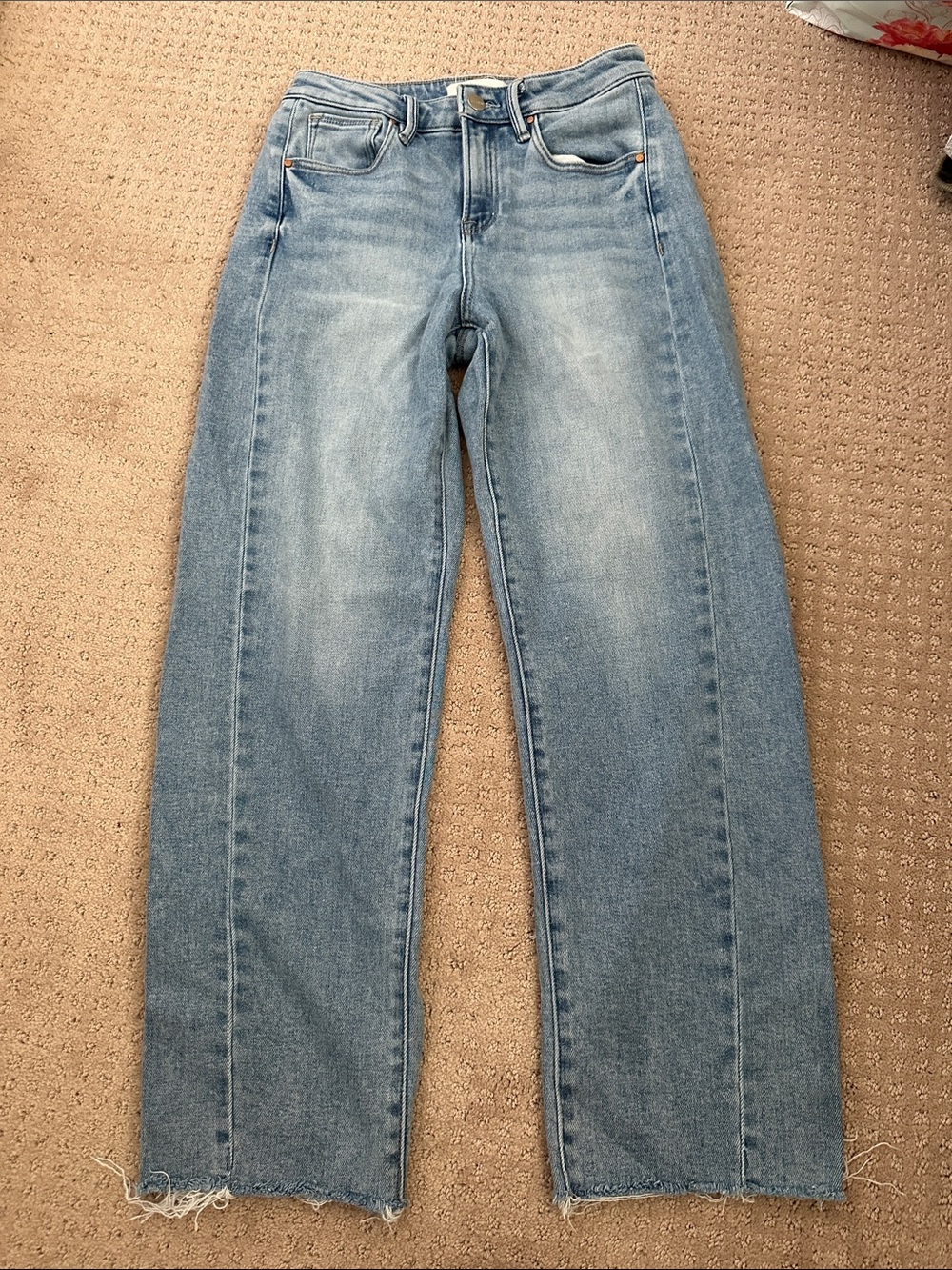 Light Wash Straight-Leg Women's Jeans